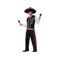 disfraz mariachi negro mejicano talla estandar ml