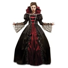 disfraz vampira deluxe talla estandar ml vampiresa noble