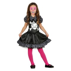 disfraz mis esqueleto nina varias talla 3 4 anos negro