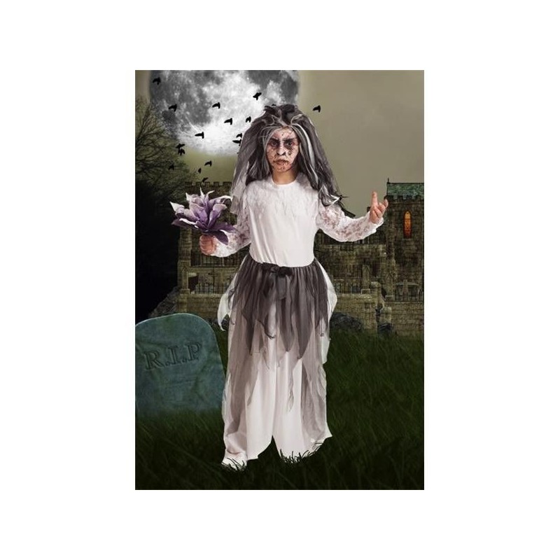 Disfraz novia fantasma infantil tallas
