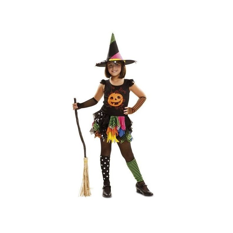 Disfraz brujita calabaza para niña