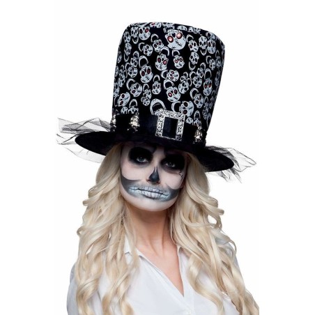 sombrero de copa calaveras dia de muetos