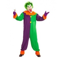 disfraz payaso joker maligno talla m l o xl con mascara