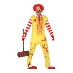 disfraz payaso burguer asesino talla l 52 54 adulto