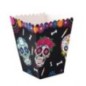 Cajita para palomitas calaveras dia muertos 15 x 8 cm unidad
