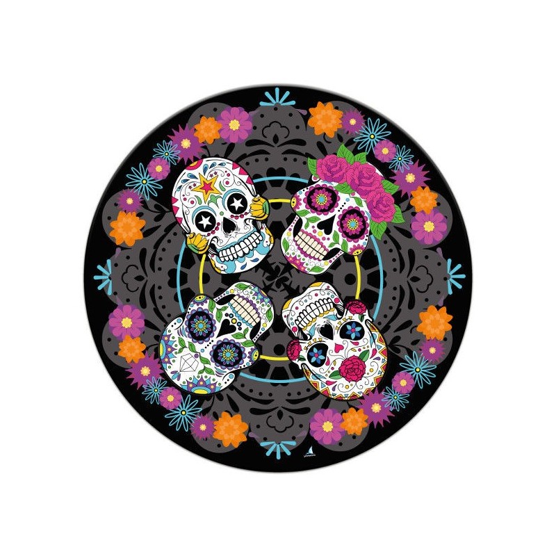Platos calaveras dia de muertos halloween 8 uds 23 cm Coco