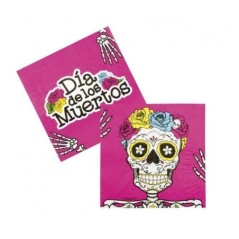 servilletas dia de los muertos 12 uds de 33 cm
