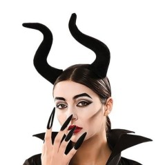 diadema cuernos malefica 34x285 cm