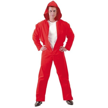disfraz ladron buzo rojo de casa para hombre adulto