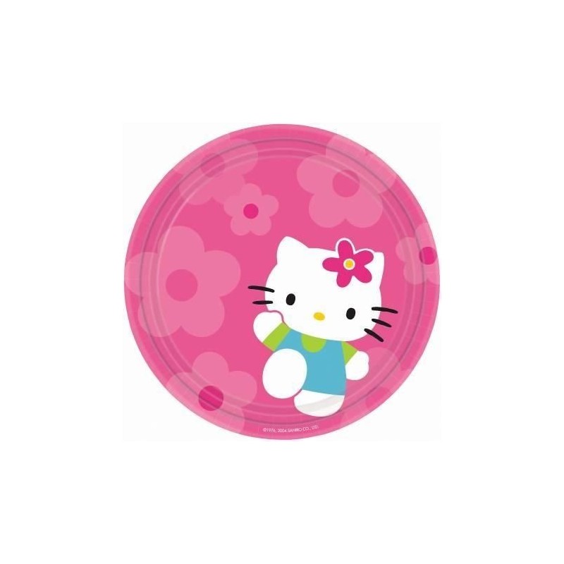 Platos Hello Kitty 8 uds de 23 cm
