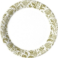 platos flores vintage 8 uds 23 cm