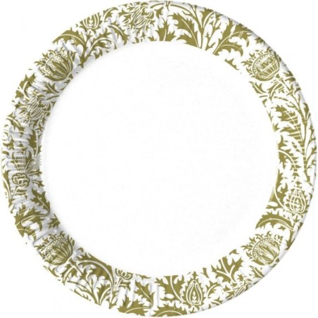 platos flores vintage 8 uds 23 cm