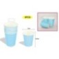 Vasos Azul pastel 8 uds de 8,5x7 cm