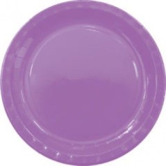 platos morados carton 8 uds 23 cm