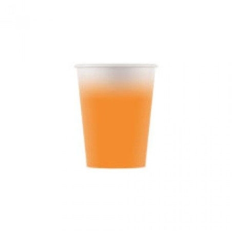 vasos cumpleanos naranjas 8 uds
