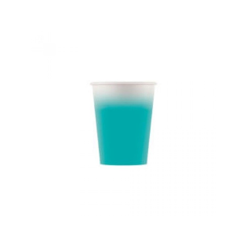 Vasos cumpleaños Verde menta 8 uds
