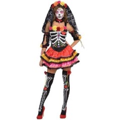 disfraz catrina deluxe para mujer tallas