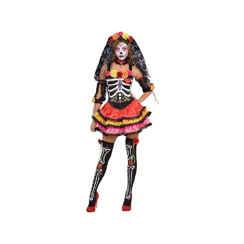 Disfraz catrina deluxe para mujer tallas