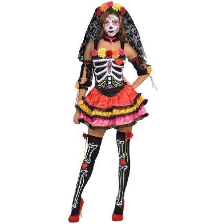 disfraz catrina deluxe para mujer tallas