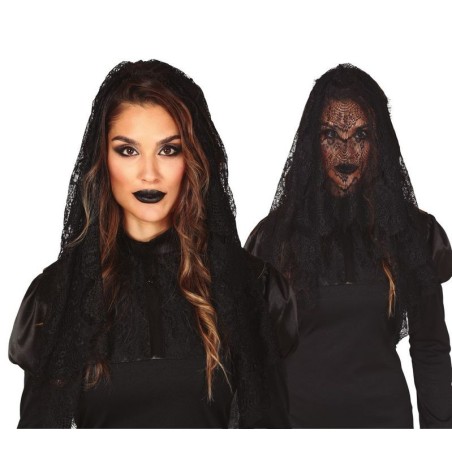 mantilla negra velo negro viuda