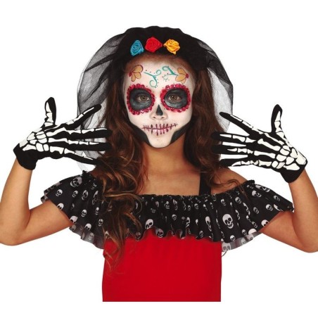 guantes de esqueleto infantil