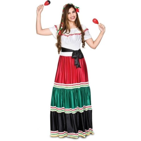disfraz mejicana mujer o catrina talla l 42