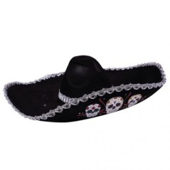 sombrero mejicano dia de los muertos