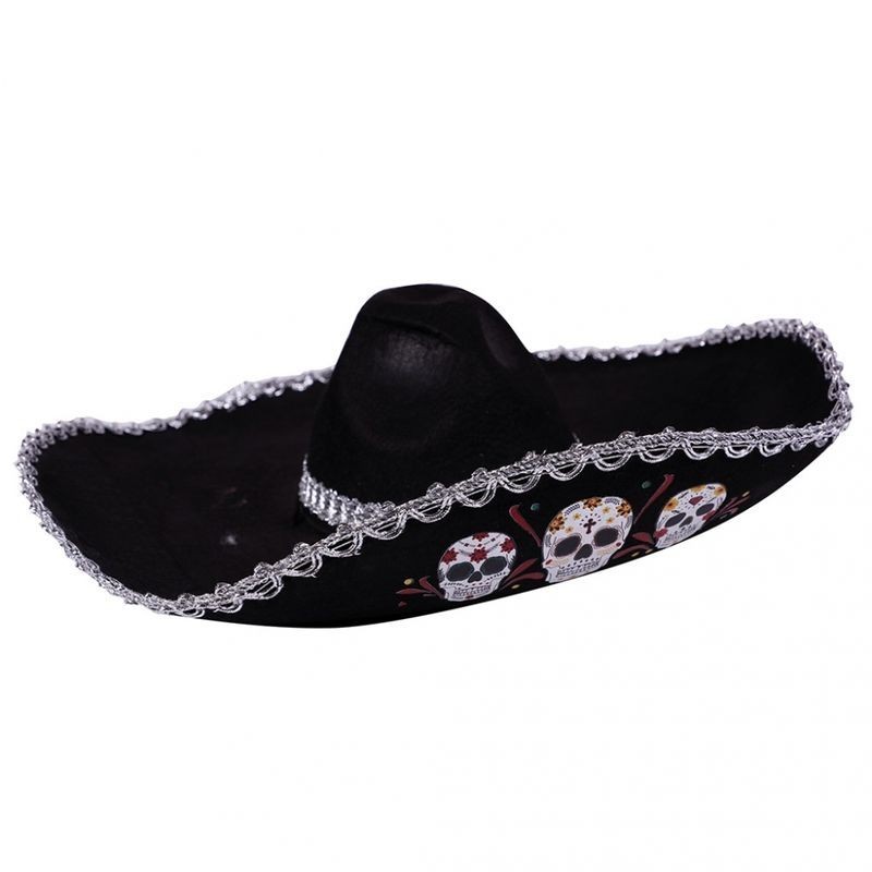Sombrero mejicano día de los muertos