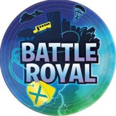 platos battle royal simil fornite 8 uds 33 cm