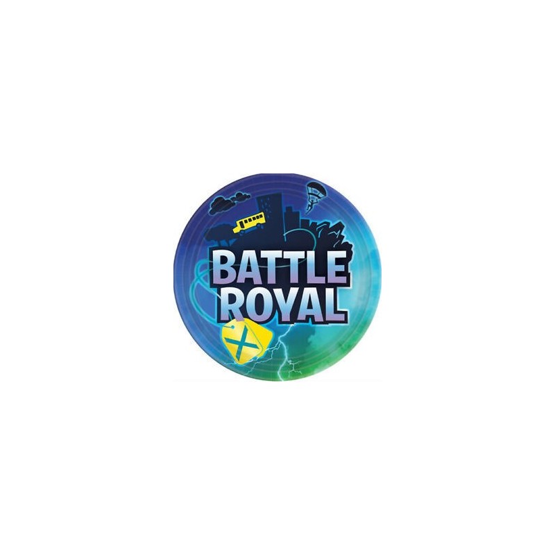 Platos Battle Royal simil Fornite 8 uds 33 cm