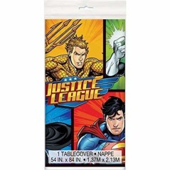 mantel liga de justicia plastico 137x213 cm