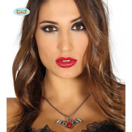 collar murcielago 65 cm gotico