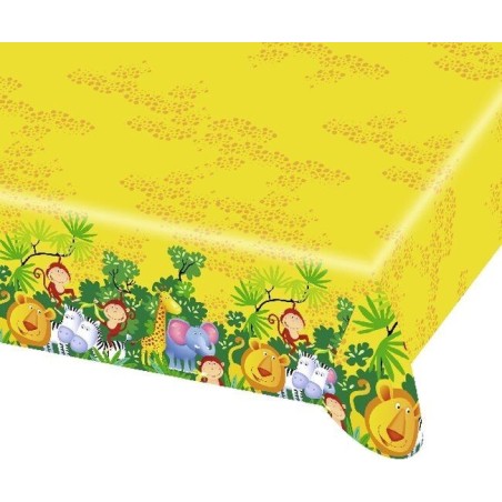 mantel plastico safari animales jungla 120x180 cm