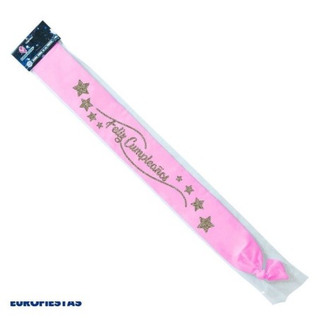 banda feliz cumpleanos rosa