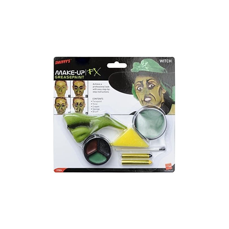 Kit maquillaje bruja verde