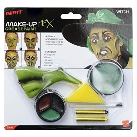 kit maquillaje bruja verde