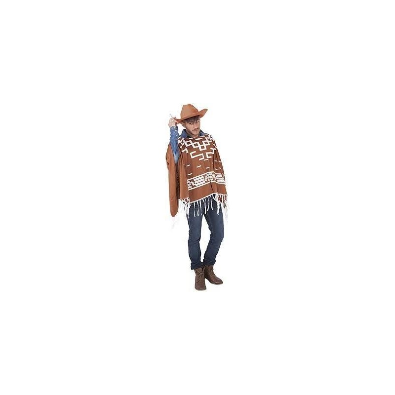 Poncho y sombrero vaquero clint eastwood el bueno