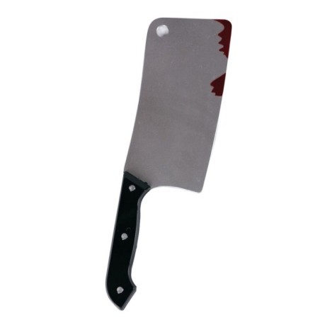 cuchillo con sangre carnicero cortador 295 cm plastico