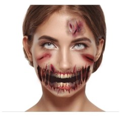 tatuajes boca halloween abrasiones