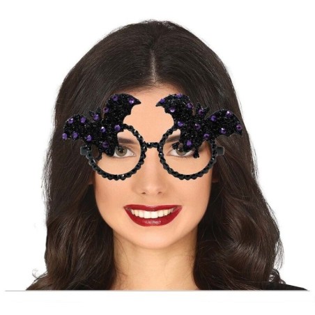 gafas con murcielagos y brillantes