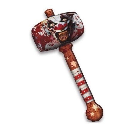 mazo martillo hinchable payaso terror 90 cm