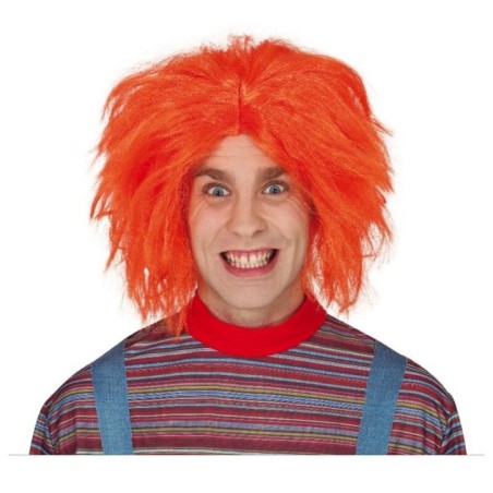peluca naranja muneco diabolico