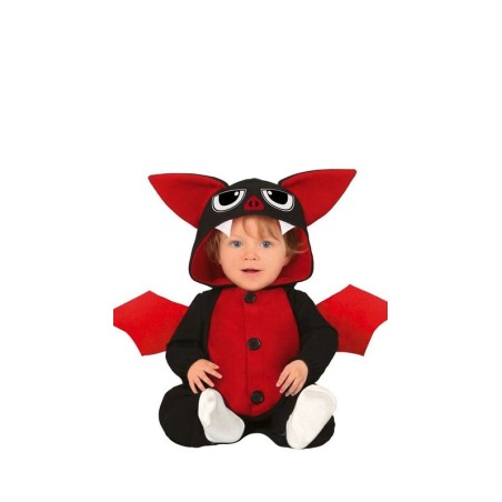 disfraz murcielago rojo pijama bebe tallas