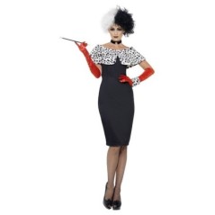 disfraz cruela villana para mujer talla s m o l