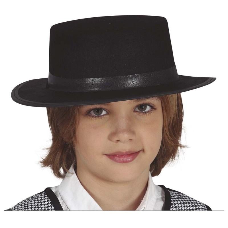 Sombrero cordobes infantil negro fieltro