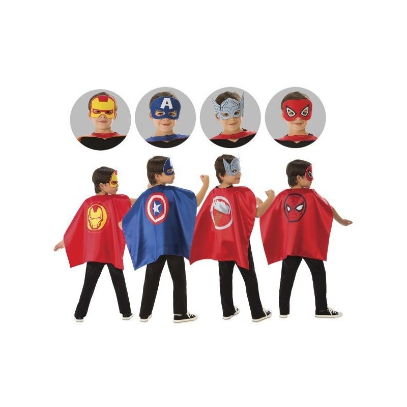 Set Super heroe marvel capa y antifaz