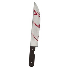 cuchillo sangriento 50 cm halloween en pvc