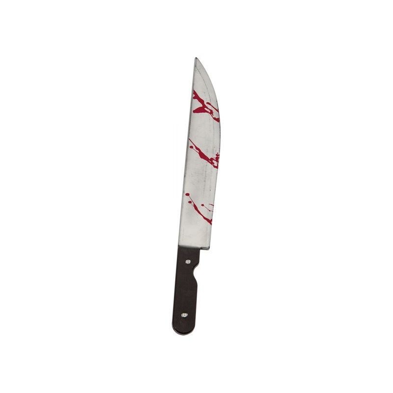 Cuchillo sangriento 50 cm halloween en PVC