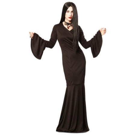 disfraz dama negra morticia mujer