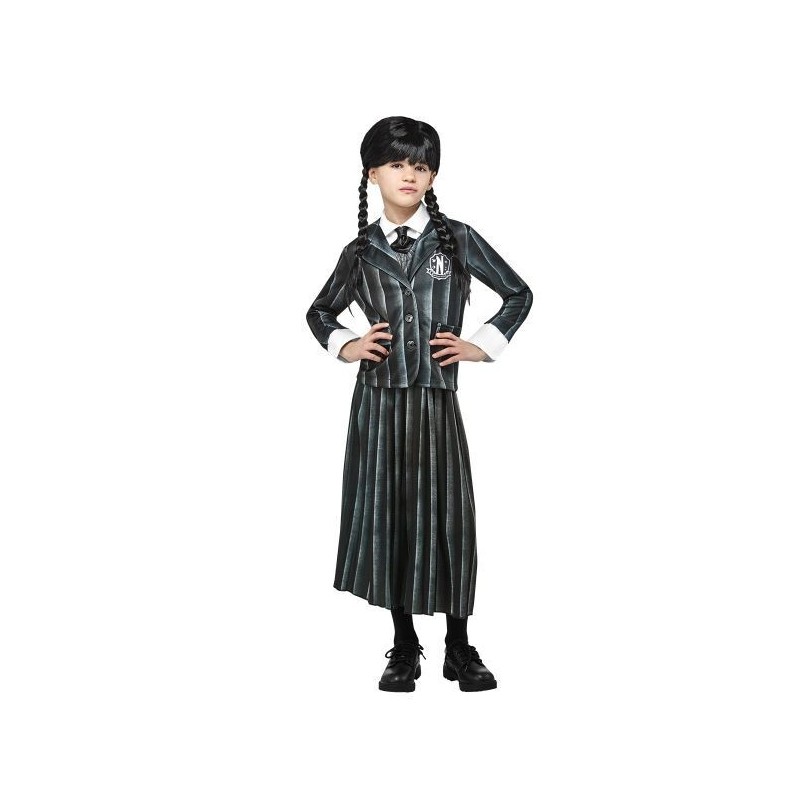 Disfraz Miercoles uniforme escolar Wednesday infantil